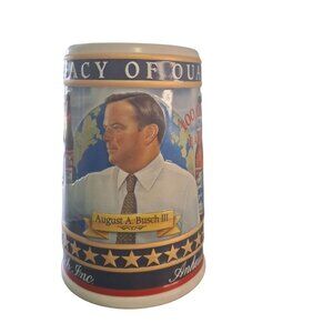 Budweiser Busch Family Series Stein August A Busch III 2005 Limited Edition